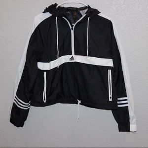Adidas cropped windbreaker!